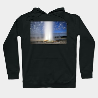 Night Clepsydra Geyser Yellowstone Park (C008/9514) Hoodie